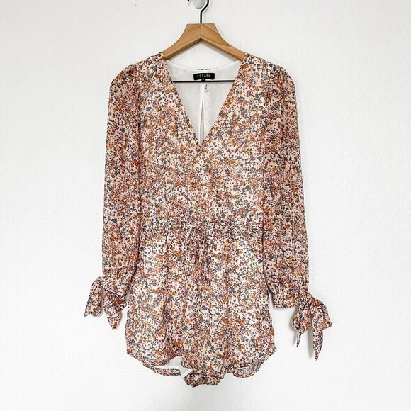 1. State Floral Romper Sz XS - Picture 3 of 11